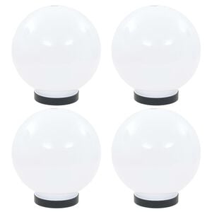 vidaXL LED lampy v tvare gule 4 ks 20 cm PMMA