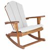 vidaXL Z&aacute;hradn&aacute; Adirondack hojdačka Pr&iacute;rodn&aacute; 100% polyester