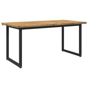 vidaXL &Scaron;tvorcov&yacute; jed&aacute;lensk&yacute; st&ocirc;l 160 x 70 x 75 cm Pevn&eacute; ak&aacute;ciov&eacute; drevo