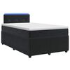 vidaXL Posteľ boxspring s matracom Čierna 120 x 190 cm Zamat