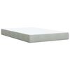 vidaXL Boxspring posteľ s matracom bledosiv&aacute; 120x190 cm zamat