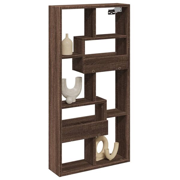 vidaXL N&aacute;stenn&aacute; skrinka hned&yacute; dub 50x15x100 cm kompozitn&eacute; drevo