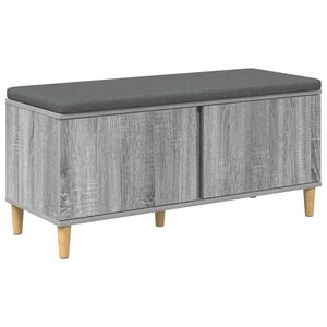 vidaXL Predsieňov&aacute; lavica s vank&uacute;&scaron;om Siv&aacute; Sonoma 100 x 38 x 46 cm