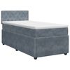 vidaXL Posteľ boxspring s matracom Tmavosiv&aacute; 80 x 200 cm Zamat