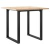 vidaXL Jed&aacute;lensk&yacute; stol&iacute;k v tvare O 90x90x75,5 cm borovica a oceľ