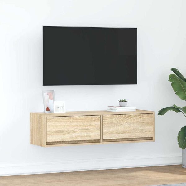 vidaXL TV skrinka dub sonoma 100 x 31 x 25.5 cm Kompozitné drevo