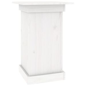 vidaXL Stojan na kvetiny biely 40x40x60 cm mas&iacute;vna borovica