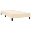vidaXL Posteľn&yacute; r&aacute;m boxspring s matracom kr&eacute;mov&yacute; 90x190 cm l&aacute;tka