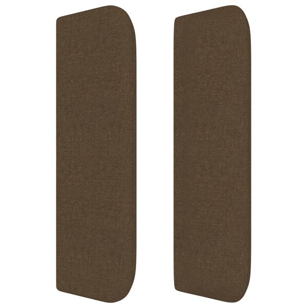 vidaXL Čelo postele so z&aacute;hybmi tmavohend&eacute; 163x16x78/88 cm l&aacute;tka