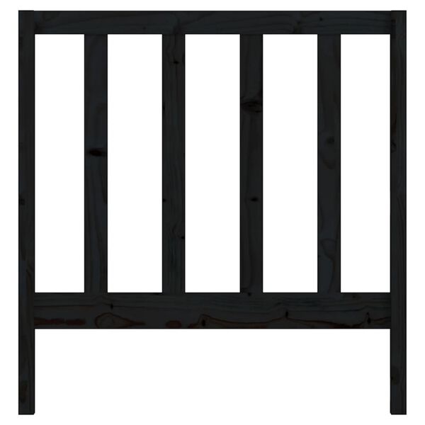 vidaXL Čelo postele čierne 95x4x100 cm mas&iacute;vna borovica