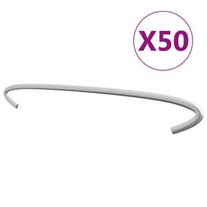 vidaXL Gabi&oacute;nov&eacute; h&aacute;ky 50 ks 30 cm pozinkovan&aacute; oceľ