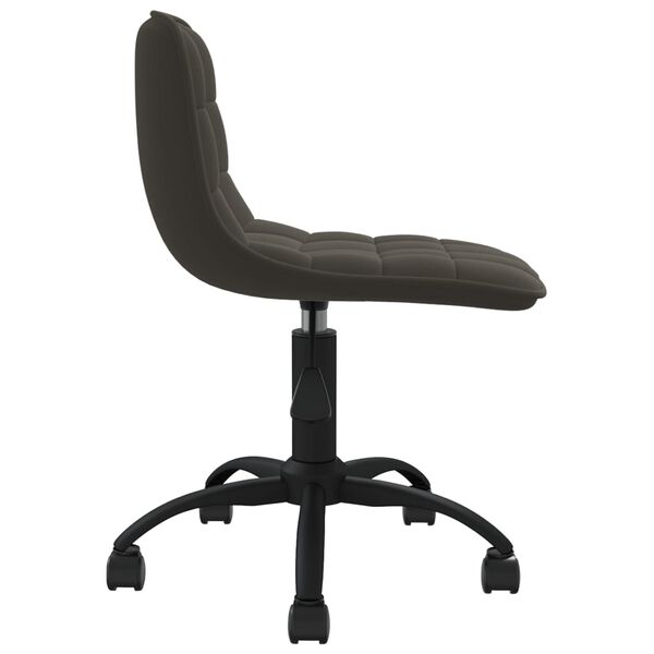 vidaXL Otočn&eacute; jed&aacute;lensk&eacute; stoličky 6 ks tmavo&scaron;ed&eacute; zamat