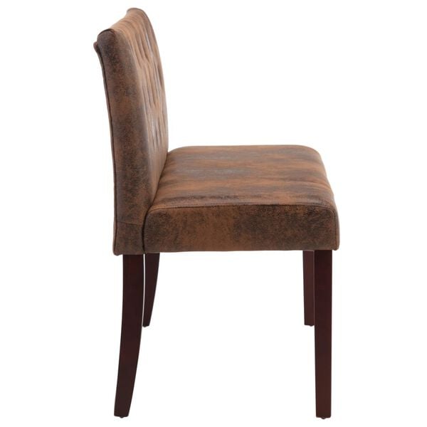 vidaXL Lavica hned&aacute; 120 cm umel&aacute; semi&scaron;ov&aacute; koža