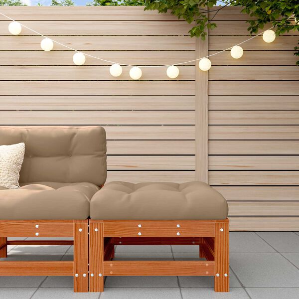 vidaXL Z&aacute;hradn&aacute; podnožka Mas&iacute;vna borovica Voskov&aacute; Hned&aacute;