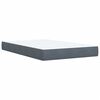 vidaXL Posteľn&yacute; r&aacute;m boxspring s matracom tmavosiv&yacute; 90x190 cm zamat