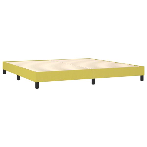 vidaXL Boxspring posteľ s matracom zelen&aacute; 200x200 cm l&aacute;tka