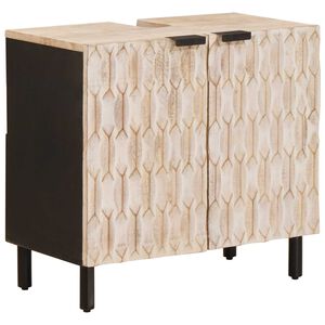 vidaXL K&uacute;peľňov&aacute; skrinka pod um&yacute;vadlo s poličkou Biela 62 x 33 x 58 cm