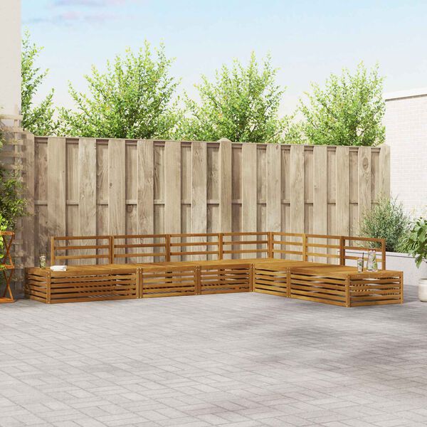 vidaXL Z&aacute;hradn&aacute; s&uacute;prava gaučov 6 Kus Pr&iacute;rodn&aacute; Pevn&eacute; ak&aacute;ciov&eacute; drevo