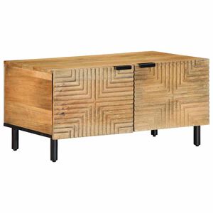 vidaXL Konferenčn&yacute; stol&iacute;k Hned&yacute; 80x50x40 cm Mas&iacute;vne drevo Mango