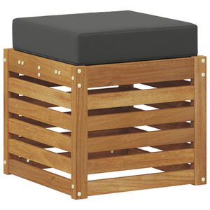 vidaXL Stolička 2 Kus Pr&iacute;rodn&aacute; a antracitov&aacute; Pevn&eacute; ak&aacute;ciov&eacute; drevo