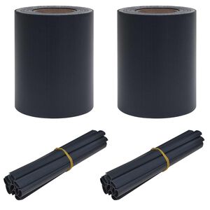 vidaXL Z&aacute;hradn&eacute; ochrann&eacute; clony 70 x 0,19 m PVC Tmavo &scaron;ed&aacute;
