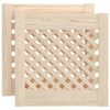 vidaXL Dvere skrinky mriežkov&yacute; dizajn 2 ks 39,5x39,5 cm mas&iacute;v borovica