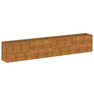 vidaXL Vyv&yacute;&scaron;en&yacute; z&aacute;hradn&yacute; z&aacute;hon 385x50x69 cm, cortenov&aacute; oceľ