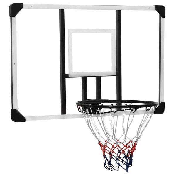 vidaXL Basketbalov&aacute; doska priehľadn&aacute; 106x69x3 cm polykarbon&aacute;t