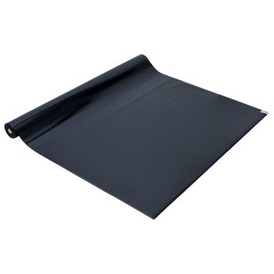 vidaXL Okenná fólia statická matná čierna 90x1000 cm PVC