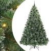 vidaXL Umel&yacute; vianočn&yacute; stromček s 300 LED-i Zelen&aacute; 240 cm PE a PVC