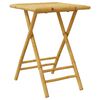vidaXL Skladací záhradný stôl 55x55x75 cm bambus