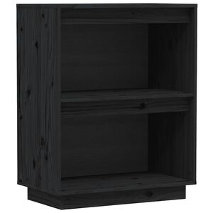 vidaXL Konzolov&aacute; skrinka čierna 60x34x75 cm mas&iacute;vna borovica