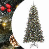 vidaXL Umel&yacute; vianočn&yacute; stromček Zelen&aacute; 240 cm PVC, plast a oceľ