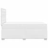 vidaXL Boxspring posteľ s matracom, biela 120x190 cm, umel&aacute; koža
