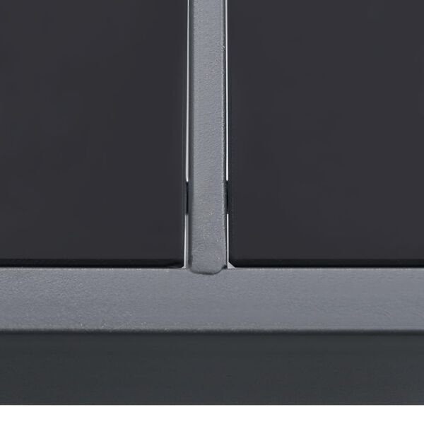 vidaXL Vonkajší jedálenský stôl antracitový 150x90x74 cm oceľ