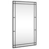 vidaXL N&aacute;stenn&eacute; zrkadlo čierne 60x100 cm obdĺžnikov&eacute; železn&eacute;