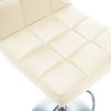 vidaXL Barové stoličky 2 ks krémové umelá koža