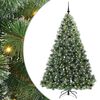 vidaXL Umel&yacute; vianočn&yacute; stromček s 300 LED-i Zelen&aacute; 210 cm PE a PVC