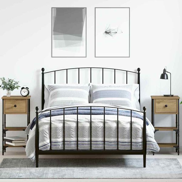 vidaXL Nočn&yacute; stol&iacute;k so z&aacute;suvkou 2 pcs Hned&aacute; 33,5 x 36 x 70 cm