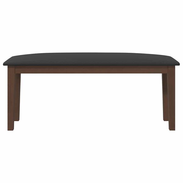 vidaXL Lavica 110 cm Hnedá Masívna Drevo Guma