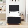 vidaXL R&aacute;m postele s čelnou doskou Čierna 80 x 200 cm l&aacute;tka