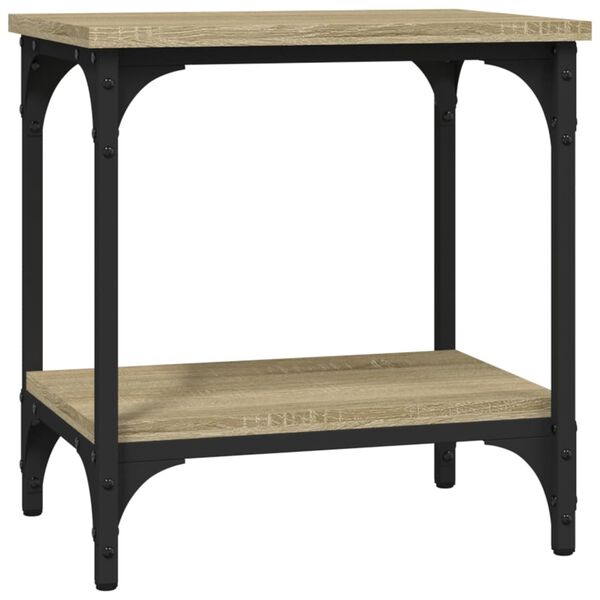 vidaXL Bočn&yacute; stol&iacute;k dub sonoma 40x30x42 cm spracovan&eacute; drevo