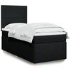vidaXL Posteľn&yacute; r&aacute;m boxspring s matracom čierny 90x200 cm l&aacute;tka