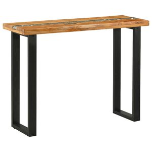 vidaXL Konzolov&yacute; st&ocirc;l Hned&aacute; 100 x 35 x 75 cm Hust&eacute; teakov&eacute; drevo