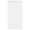 vidaXL Komoda biela 70x41x75 cm spracovan&eacute; drevo