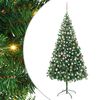 vidaXL Osvetlen&yacute; umel&yacute; vianočn&yacute; stromček+gule 210 cm, 910 vetvičiek