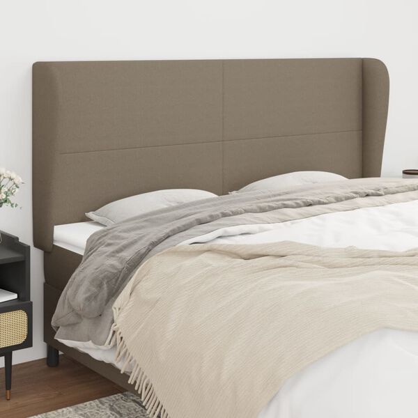 vidaXL Čelo postele so z&aacute;hybmi sivohned&eacute; 203x23x118/128 cm l&aacute;tka