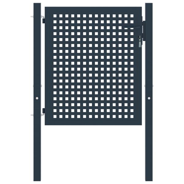 vidaXL Plotov&aacute; br&aacute;na antracitov&aacute; 102x75 cm oceľov&aacute;