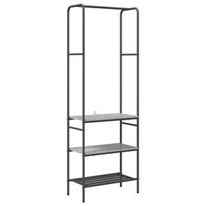 vidaXL Ve&scaron;iak na oblečenie Siv&yacute; dub sonoma 60 x 30 x 171 cm