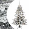 vidaXL Umel&yacute; vianočn&yacute; stromček s vianočn&yacute;mi guľami 150 cm 150 LED